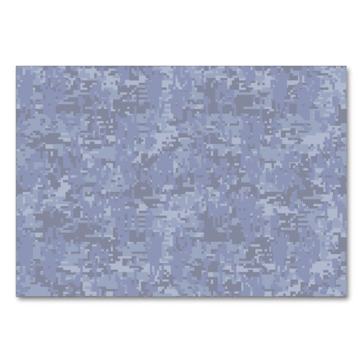Aries Zodiac Sign auf Navy Blue Digital Camouflage Tischnummer (Rückseite)