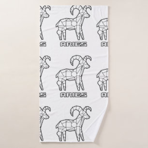 Aries Zodiac Sign Bath Handtuch Badehandtuch