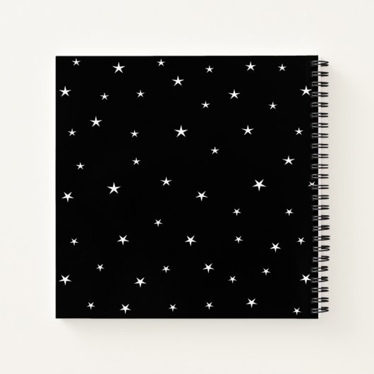 Aries Zodiac Sign, Black & White Notebook Notizblock (Rückseite)