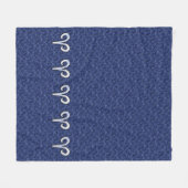 Aries Zodiac Sign Blue Digital Camouflage Fleecedecke (Vorderseite (Horizontal))