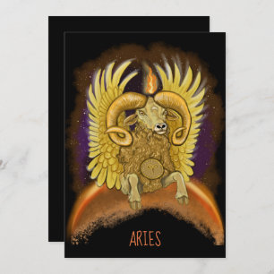 Aries Zodiac Sign Einladung