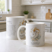 Aries Zodiac Sign Horoscope Personalized Gift Kaffeetasse