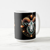 Aries Zodiac Sign Kaffeetasse (VorderseiteRechts)