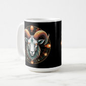 Aries Zodiac Sign Kaffeetasse (Vorderseite Links)