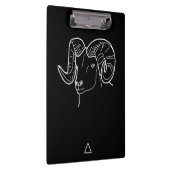 Aries Zodiac Sign -  Klemmbrett (Rechts)