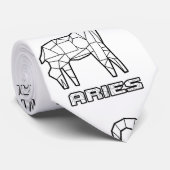 Aries Zodiac Sign Krawatte (Gerollt)