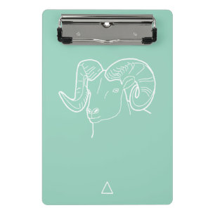 Aries Zodiac Sign - Mini Klemmbrett