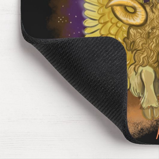 Aries Zodiac Sign Mousepad (Ecke)