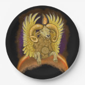 Aries Zodiac Sign Pappteller (Vorderseite)