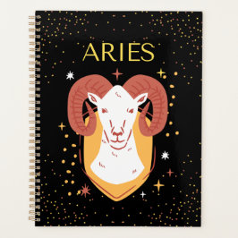 Aries Zodiac Sign&Quote Modern Elegantes Geschenkt Planer