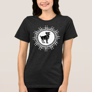 Aries Zodiac Sign Ram Cosmic Sternexplosion Design Tri-Blend Shirt