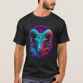 Aries Zodiac Sign Ram Graphic Astrology Cool Horos T-Shirt (Vorderseite)
