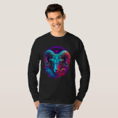 Aries Zodiac Sign Ram Graphic Astrology Cool Horos T-Shirt (Vorne ganz)