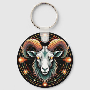 Aries Zodiac Sign Schlüsselanhänger