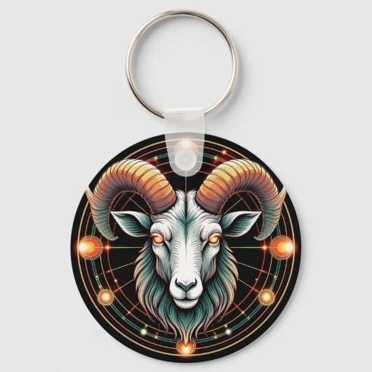 Aries Zodiac Sign Schlüsselanhänger (Vorderseite)