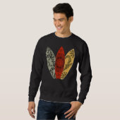 Aries Zodiac Sign Surfboard Surfing Horoscope Sweatshirt (Vorne ganz)