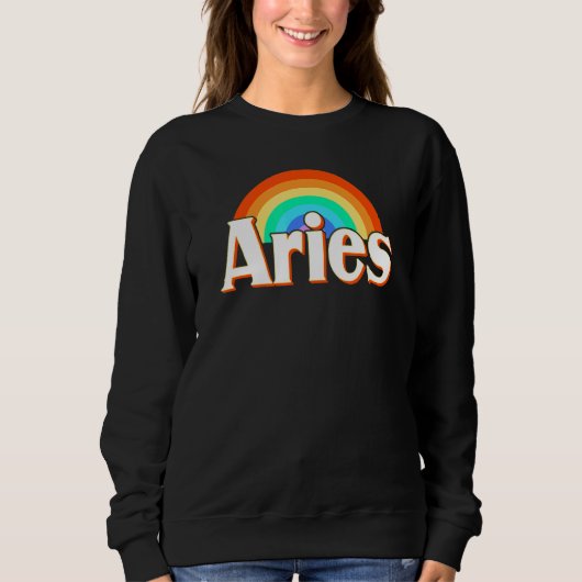 Aries Zodiac Sign Sweatshirt (Vorderseite)