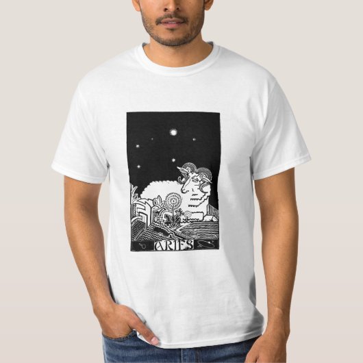 Aries Zodiac Sign T-Shirt (Vorderseite)