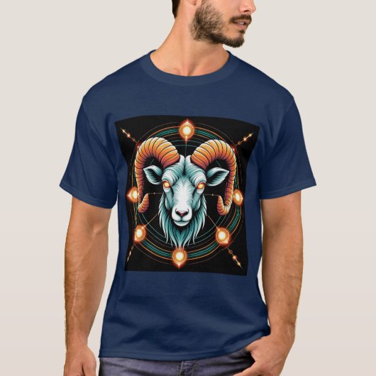 Aries Zodiac Sign T-Shirt (Vorderseite)