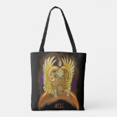 Aries Zodiac Sign Tasche (Rückseite)