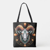 Aries Zodiac Sign Tasche (Rückseite)