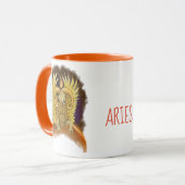 Aries Zodiac Sign Tasse (Vorderseite Links)