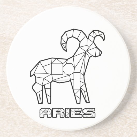 Aries Zodiac Sign Untersetzer (Vorne)