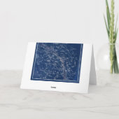 Aries Zodiac Sign Vintag Illustration Karte (Rückseite)