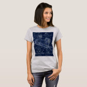 Aries Zodiac Sign Vintag Illustration T-Shirt (Vorne ganz)