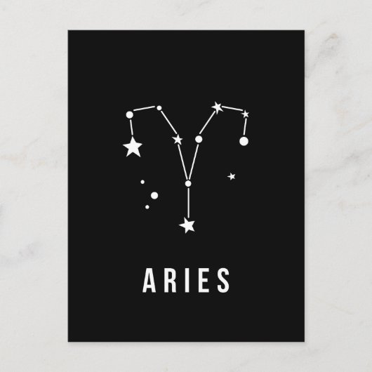 Aries Zodiac Sign Zitat Postkarte (Vorderseite)