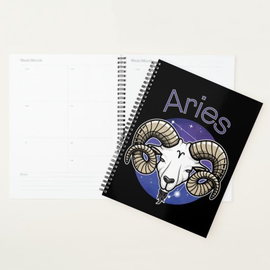 Aries Zodiac Signature Calendar Planer (Anzeige)