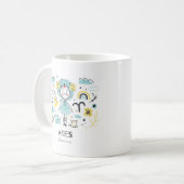 Aries Zodiac Signature Tasse, Niedlich Astrologie  Kaffeetasse (Vorderseite Links)