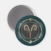 Aries Zodiac Signmagnete Magnet (Vorderseite/Rückseite)