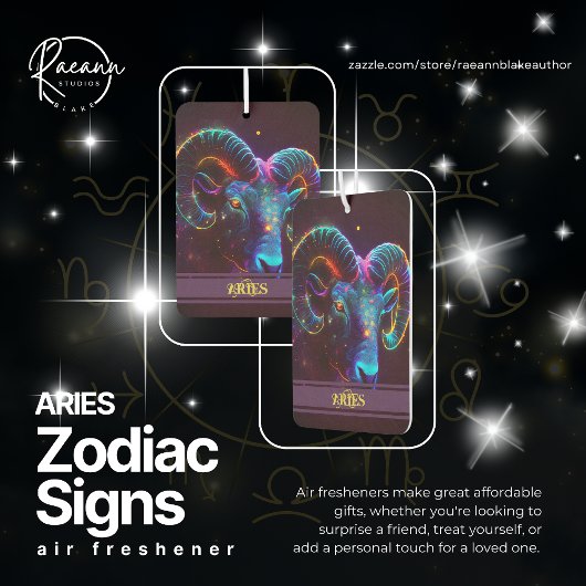 Aries Zodiac Signs Celestial Air Freshener Autolufterfrischer