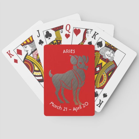 Aries Zodiac Spielkarten (Rückseite)