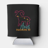 Aries Zodiac Star Horoskop Astrologie Vintag Dosenkühler (Rückseite)