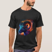 Aries Zodiac Star Sign Basic T-Shirt (Vorderseite)