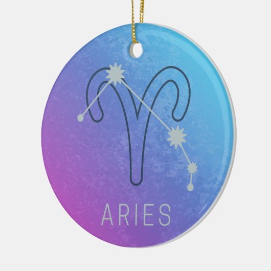 Aries Zodiac Star Sign Horoskop Constellation Keramik Ornament (Links)