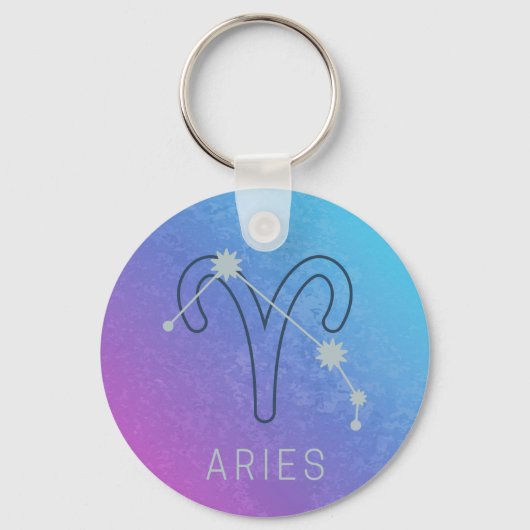 Aries Zodiac Star Sign Horoskop Constellation Schlüsselanhänger (Vorderseite)