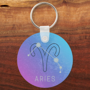 Aries Zodiac Star Sign Horoskop Constellation Schlüsselanhänger