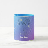 Aries Zodiac Star Sign Horoskop Constellation Tasse (Zentrum)