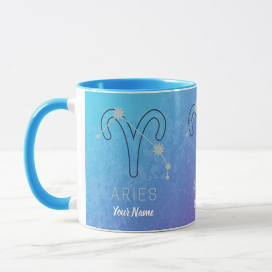 Aries Zodiac Star Sign Horoskop Constellation Tasse (Links)