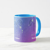 Aries Zodiac Star Sign Horoskop Constellation Tasse (VorderseiteRechts)