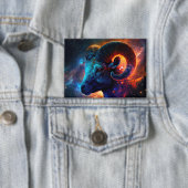 Aries Zodiac Star Sign - Knopf Rechteck Button (Insitu)