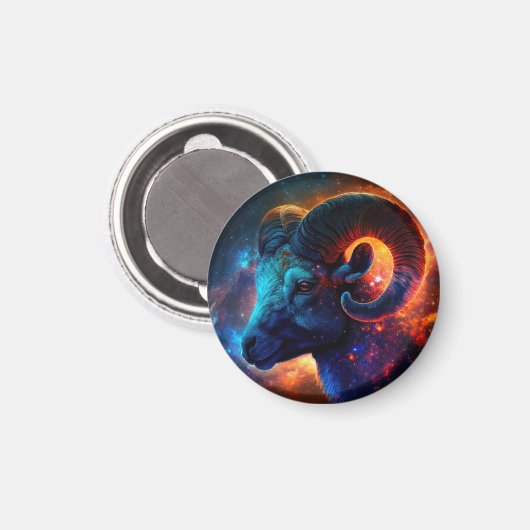 Aries Zodiac Star Sign Magnete Magnet (Vorderseite/Rückseite)