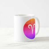 Aries Zodiac Star Sign Modern Kaffeetasse (VorderseiteRechts)