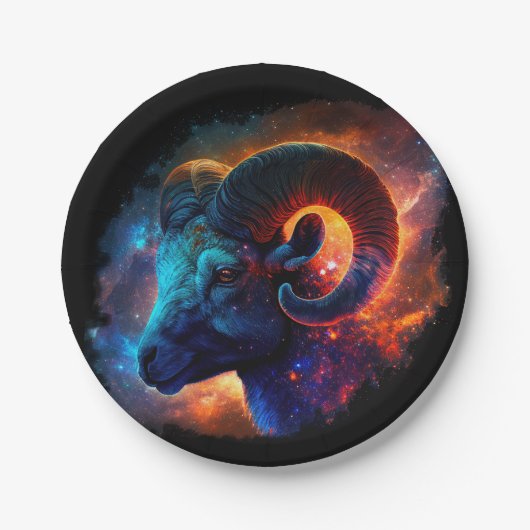Aries Zodiac Star Sign - No Text - Paper Plate Pappteller (Vorderseite)