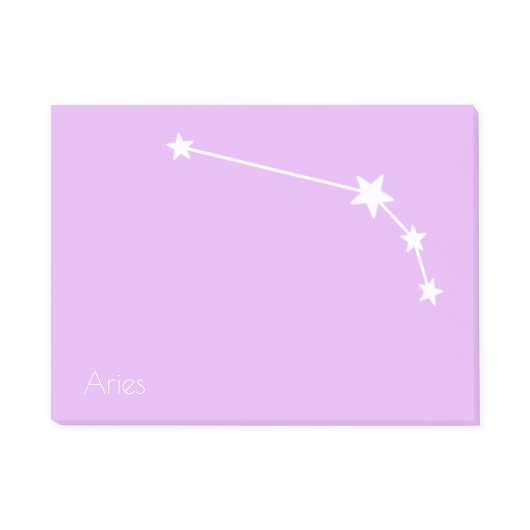 Aries Zodiac Star Sign Post-it Klebezettel