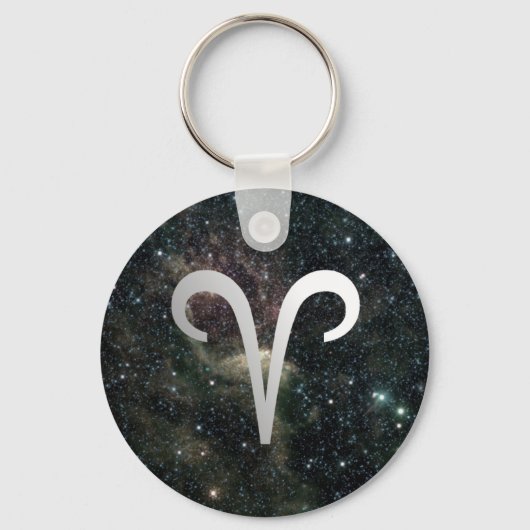 Aries Zodiac Star Sign Universe Keyring Schlüsselanhänger (Vorderseite)