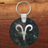 Aries Zodiac Star Sign Universe Keyring Schlüsselanhänger (Vorderseite)